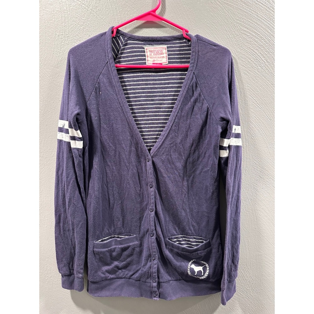 Vintage PINK Victoria's Secret Penn State Nittany Lions Cardigan Navy Collegiate